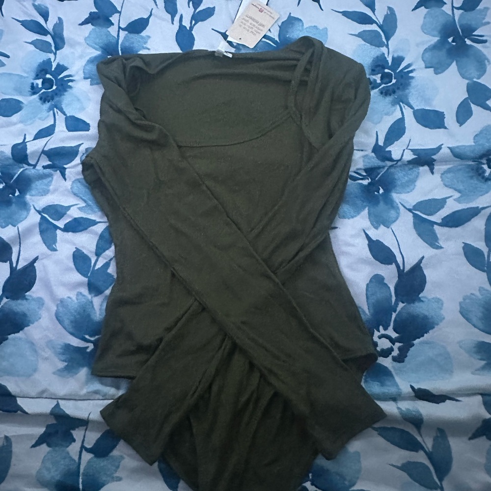 Olive Green Women's Top